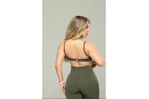 Conjunto Fitness Short e Cropped Power Fit Collectionn